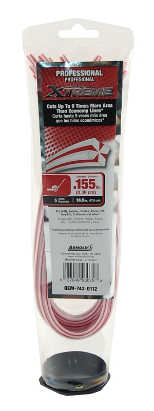 TRIMMER LINE PRE-CUT .155IN   