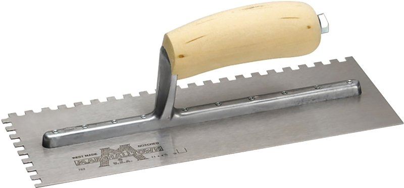 TROWEL SQNOTCH 3/16X1/8X3/16IN