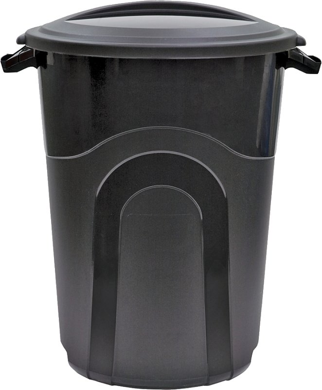 [3086014] TRSH CAN MLD PLSTC BLK 32 GAL 