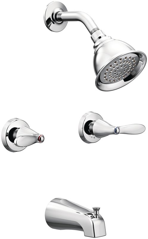 TUB-SHOWER FAUCET 2-HNDL CHRM 