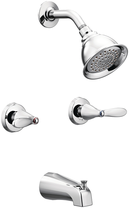 TUB-SHOWER FAUCET 2-HNDL CHRM 