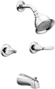 TUB-SHOWER FAUCET 2-HNDL CHRM 