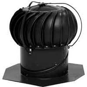 TURBINE VNTLR 12IN BLACK  ALUM