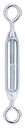 TURNBUCKLE EYE/EYE 7/32X6.5 ZN