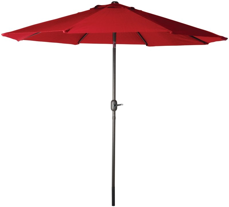 UMBRELLA CRNK BRNT SIENNA RED 