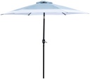 UMBRELLA SOL&STRPD BLU&WHT 9FT