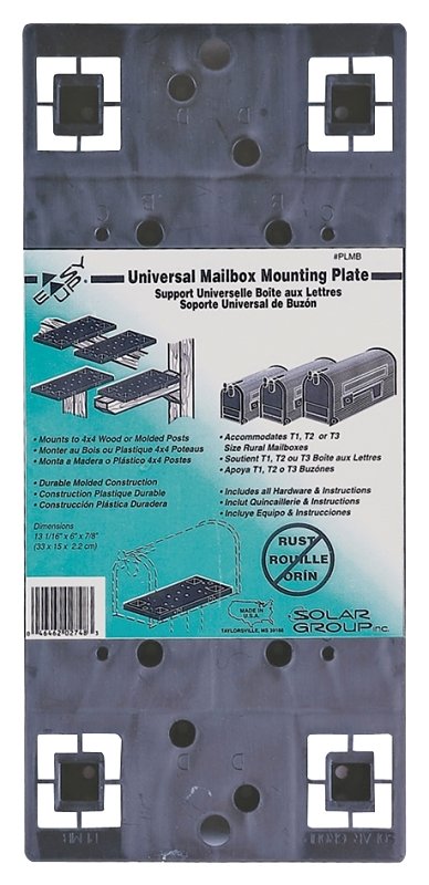 [6198063] UNIV MOUNT BOARD PLASTIC BLACK