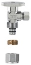 VALVE ANGLE CHROME 1/2INX3/8IN