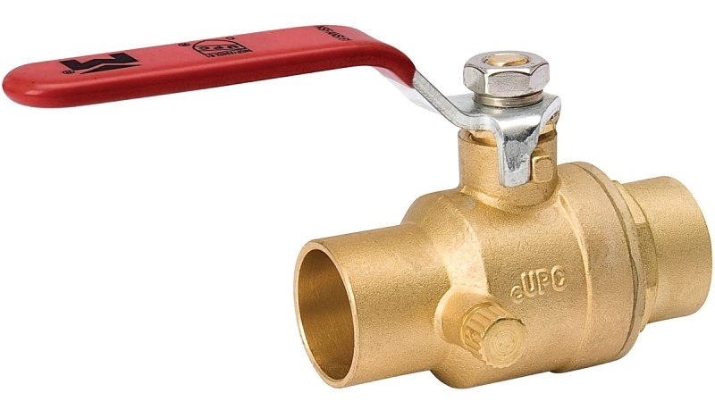 VALVE STOP-WASTE BRASS 1/2SW  