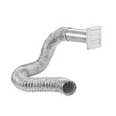 VENT KIT DRYER PLST 4INX8FT WH