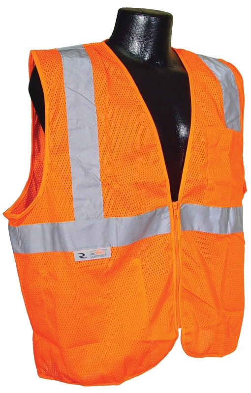 VEST SAFETY CLASS2 MESH ORG LG