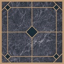 VINYL FLOOR TILE BLUE/GOLD    