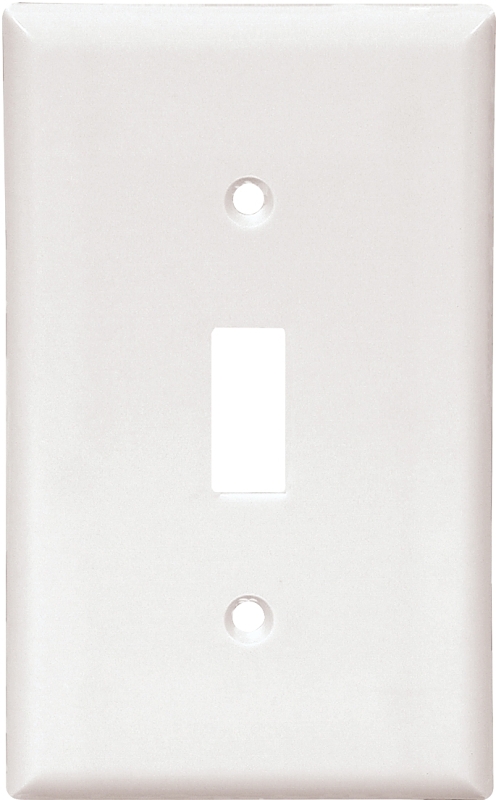 WALL PLATE 1 GANG TGL WHT     