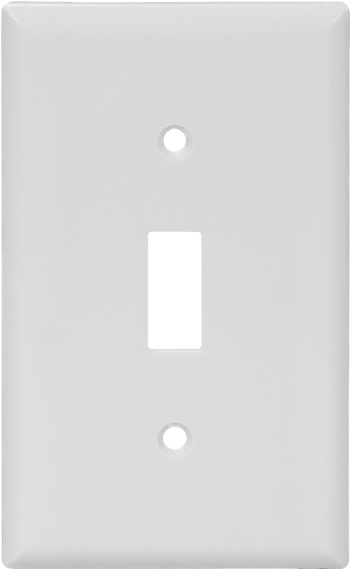 WALL PLATE 1 GNG TGL NYLON WHT