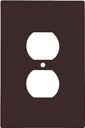 WALL PLATE 1GNG DPLX RECPT BRN
