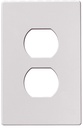 WALL PLATE 1GNG DPLX RECPT WHT