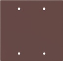 WALL PLATE 2GANG BLANK STD BRN