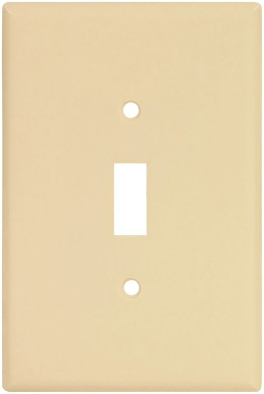 WALL PLATE JMBO TGL 1GANG IVRY