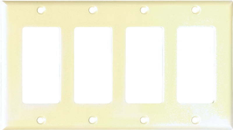 WALL PLATE ROCKER 4GANG IVY   