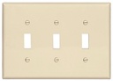 WALLPLATE TOGGLE LT ALMOND 3G 