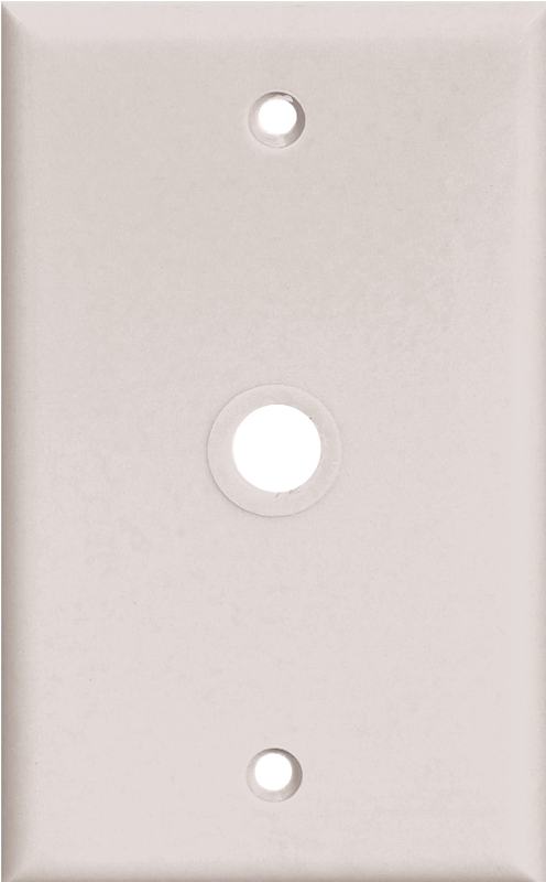 WALLPLT 1G TELE/CX STD.406 WHT