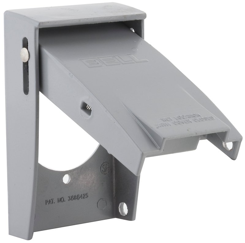 WALLPLTE CVR VRT GRY 1G 2.15IN