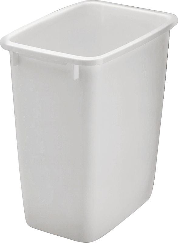 WASTEBASKET RECT WHT 36 QT    