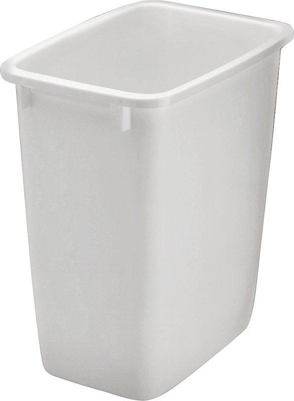 [6071153] WASTEBASKET RECT WHT 36 QT    