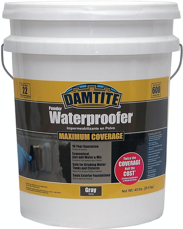 WATERPROOFER PWDR MAX GRY 45LB