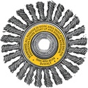 WHEEL BRSH CBL TWIST WIRE 4IN 