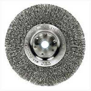 WHEEL BRUSH 6IN CRIMP 5/8-1/2 