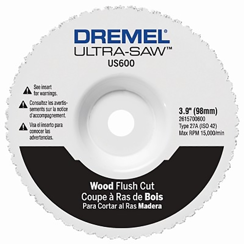WHEEL CUT FLUSH WOOD&PLSTC 4IN