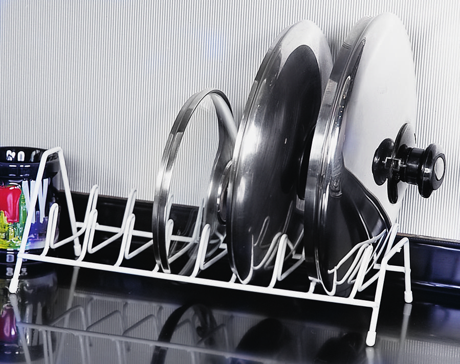 WHITE LID STORAGE RACK        