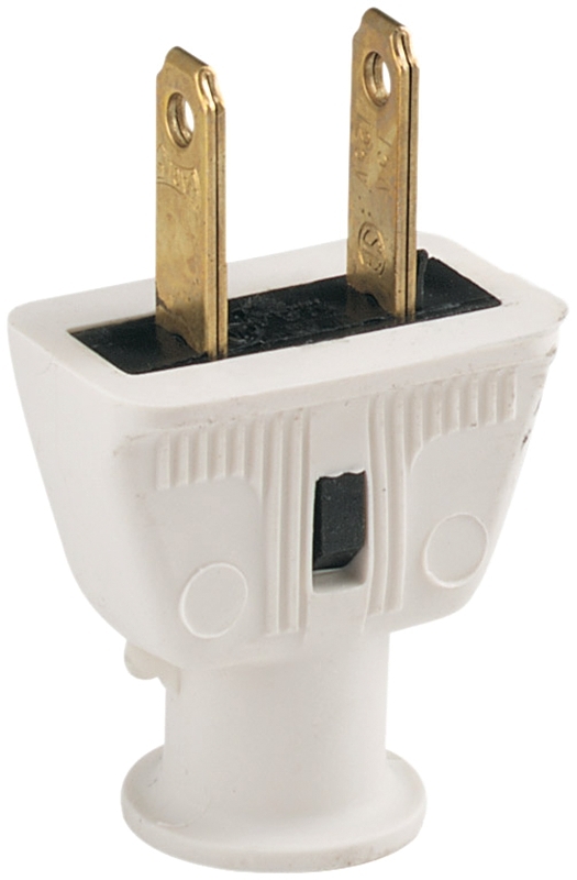 WHITE RUBBER 2WIRE PLUG       