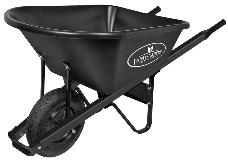 WHEELBARROW POLY TRAY 6 CUB FT