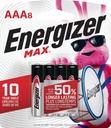 BATTERY ALKALINE MAX 8PK/AAA  