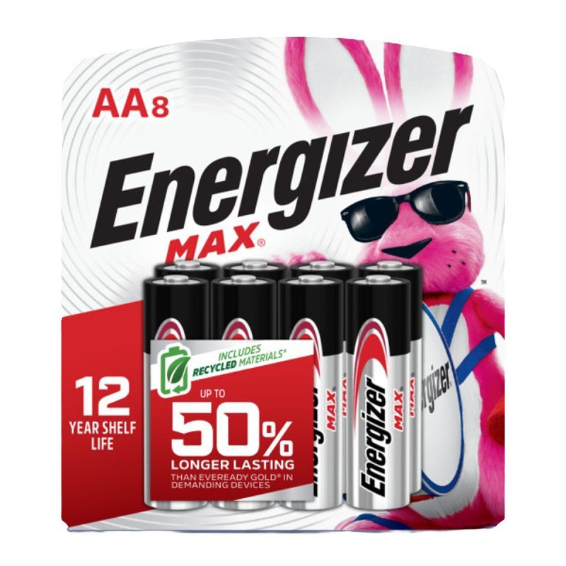 [1162676] BATTERY ALKALINE MAX 8 PACK/AA