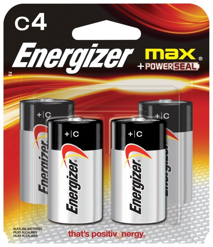 [1399419] BATTERY ALKALINE 8350MAH 4PK C