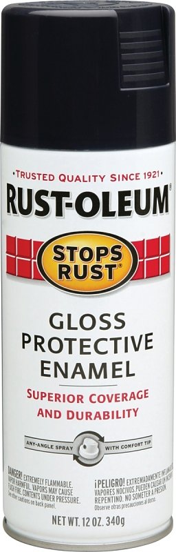 PAINT SPRY PROT GLOSS BLK 12OZ