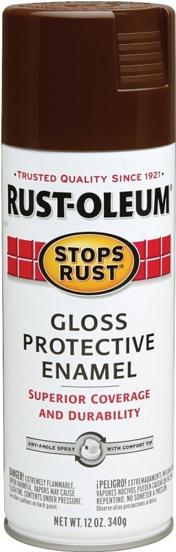PAINT SPRAY GLO LTHR BRN 12OZ 