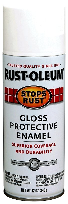 PAINT SPRAY GLOSS WHITE 12 OZ 