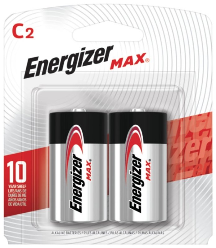 BATTERY MAX C ALKALINE 2/PK   