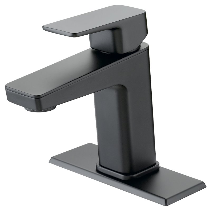 FAUCET LAV 1-HNDL MAT BLK 4IN 