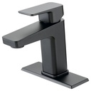 FAUCET LAV 1-HNDL MAT BLK 4IN 