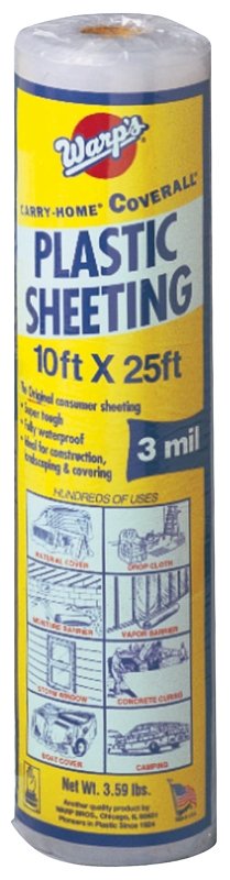 [6221782] POLY FILM 10X25FT 3MIL CLEAR  