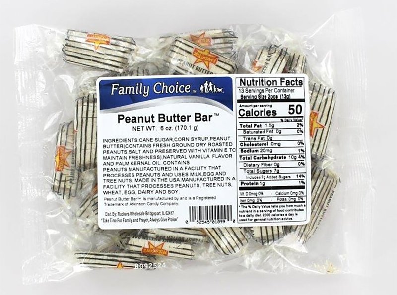 PEANUT BUTTER BAR 6OZ         