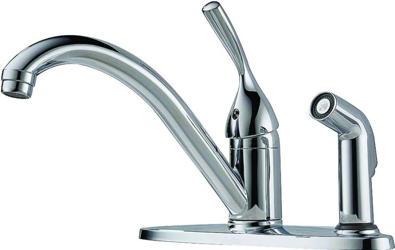 KITCHEN FAUCET SNGL SPRAY CHRM