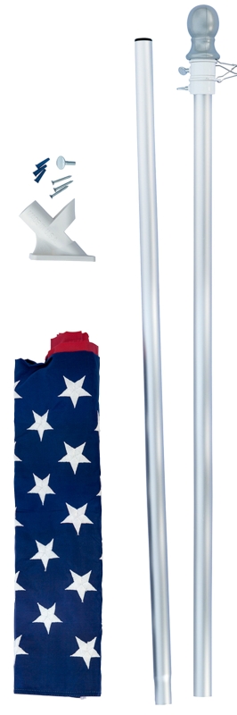 FLAG US SET NYLN 6FT STEEL POL