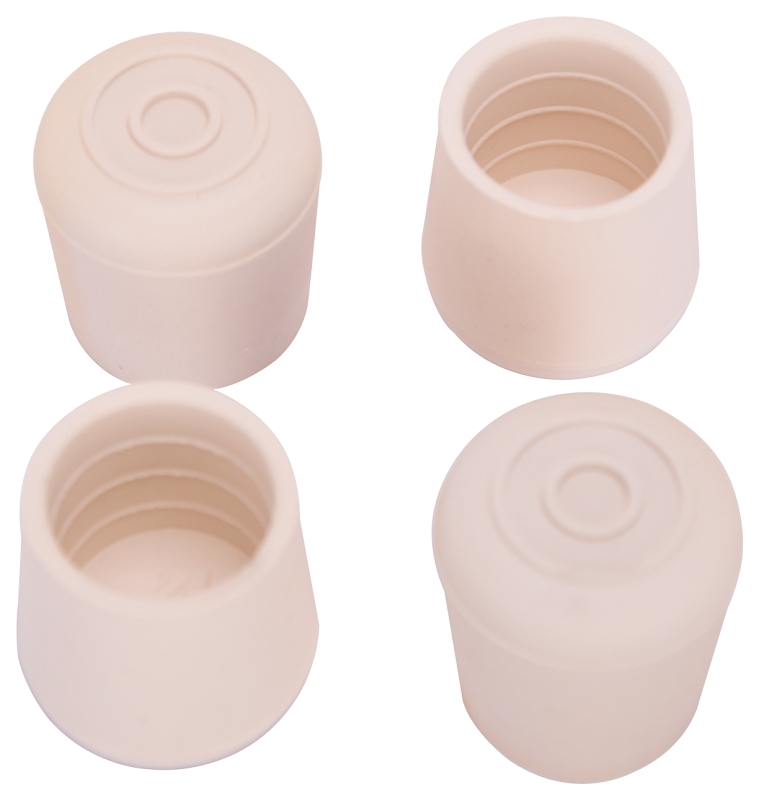 LEG TIP RUBBER 1-1/4IN WHITE  