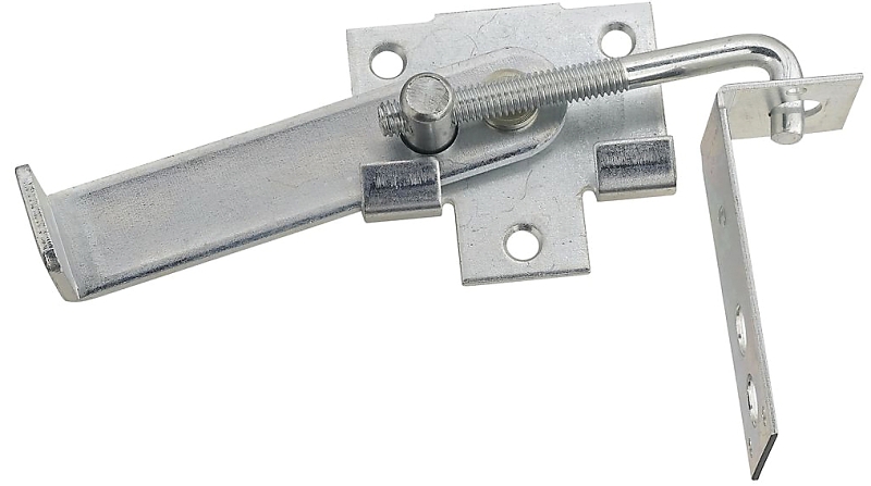 JAMB LATCH BARN DOOR STL ZINC 